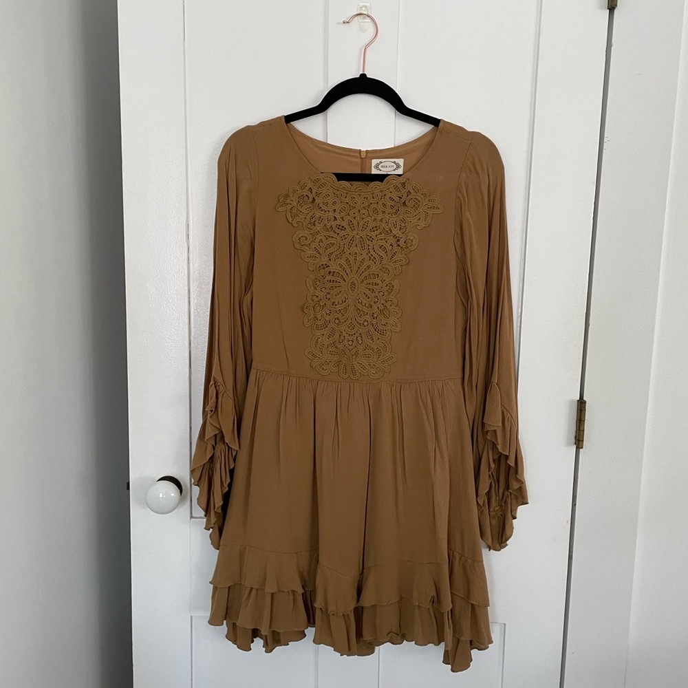 Joyfolie Mustard Yellow Dress